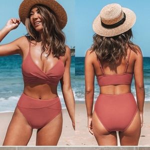 NWT Cupshe Marsala Twist Bottoms